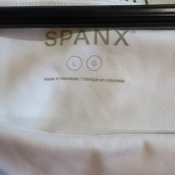 NWT Spanx Smooth Jersey Ballet Bodysuit, White , Size Large, Short Sleeve - Picture 3 of 11